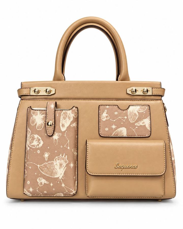 Community demo image — model with handbag